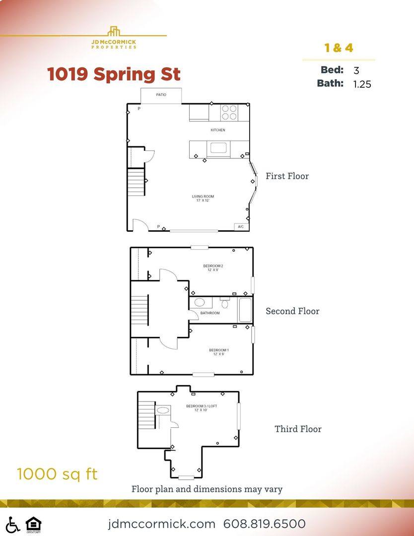 1019 Spring St, Madison, WI 53715 - Townhouse for Rent - Image 4