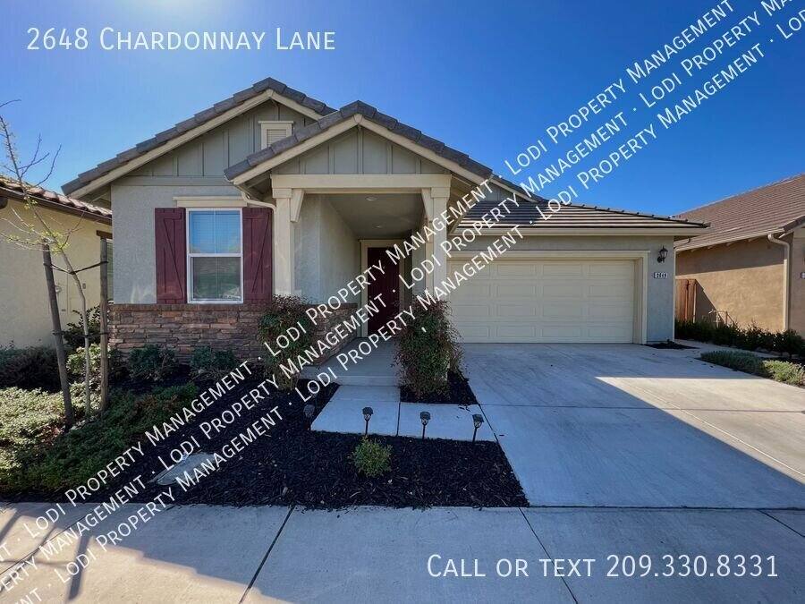 House for rent at 2648 Chardonnay Lane, Lodi, CA 95242