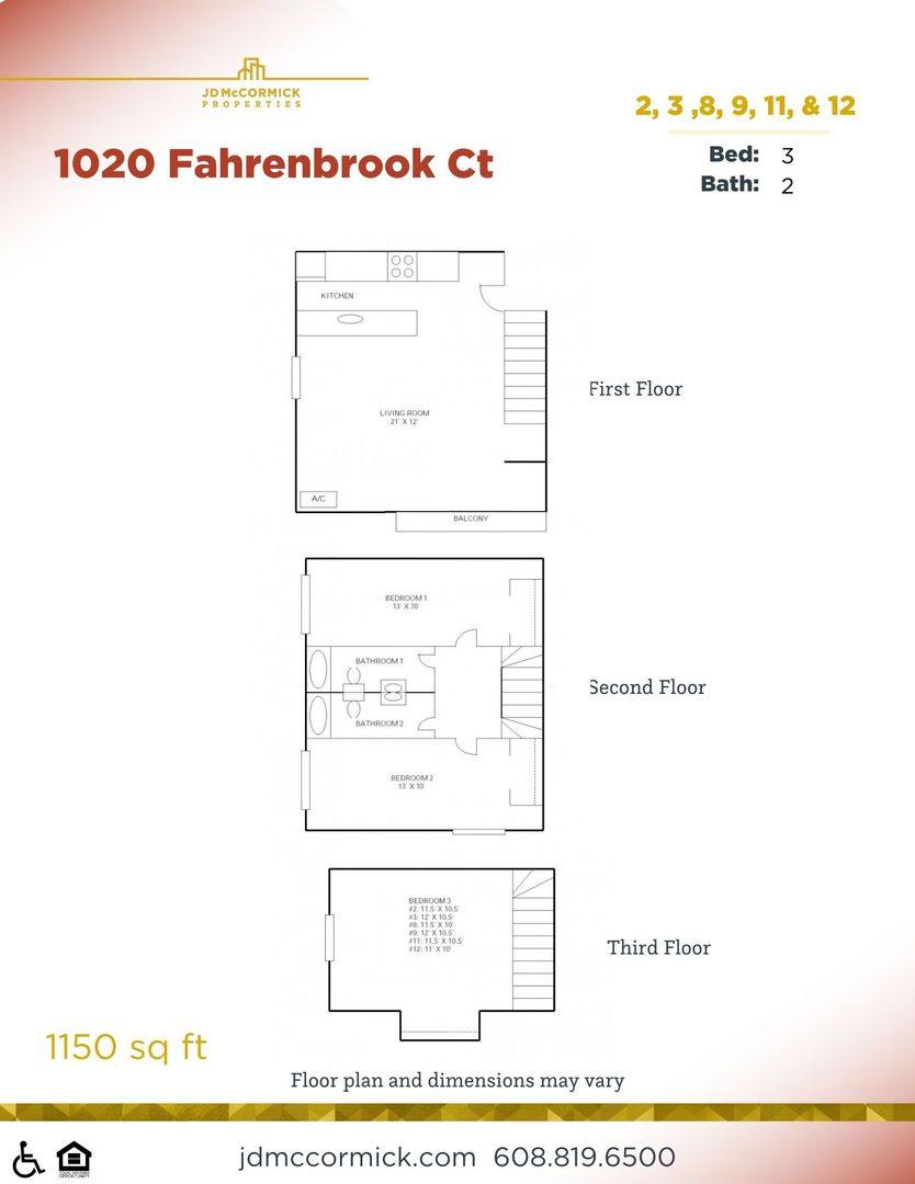 1020 Fahrenbrook Court, Madison, WI 53715 - Apartment for Rent - Image 2