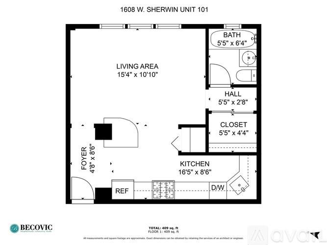 1608 W Sherwin Ave #101, Chicago, IL 60626 - Apartment for Rent - Image 8