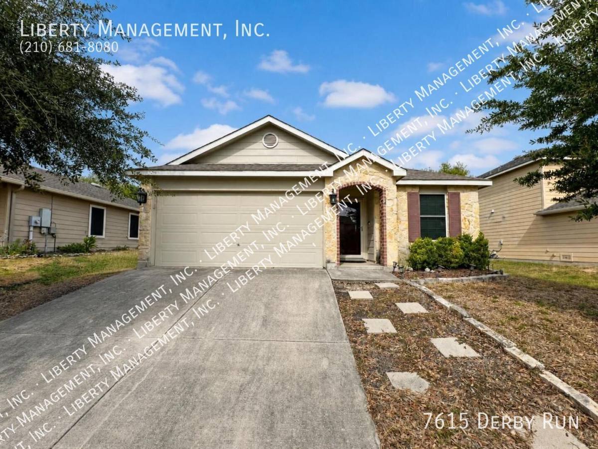 7615 Derby Run, Schertz, TX 78154 - House for Rent