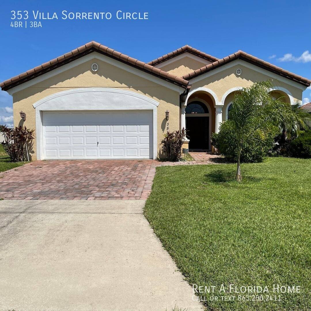 House for rent at 353 Villa Sorrento Circle, Haines City, FL 33844