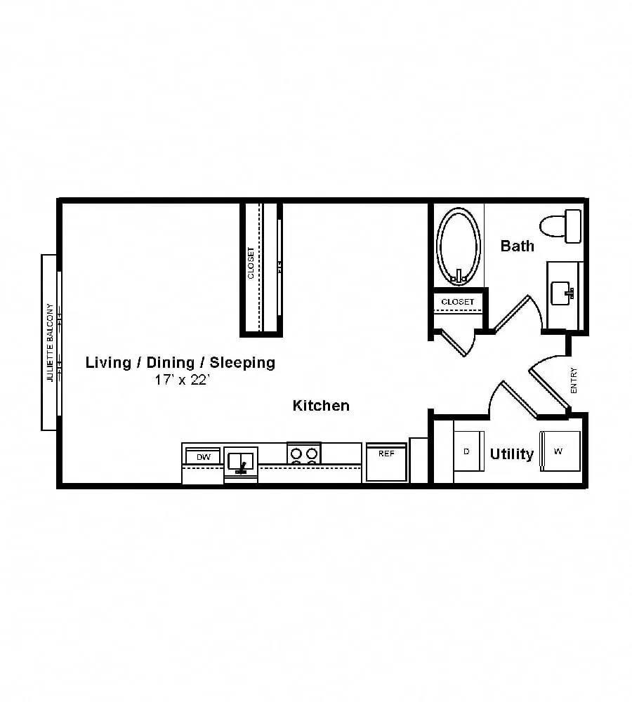 3930 McKinney Ave, Studio, Dallas, TX 75204 - Apartment for Rent - Image 7