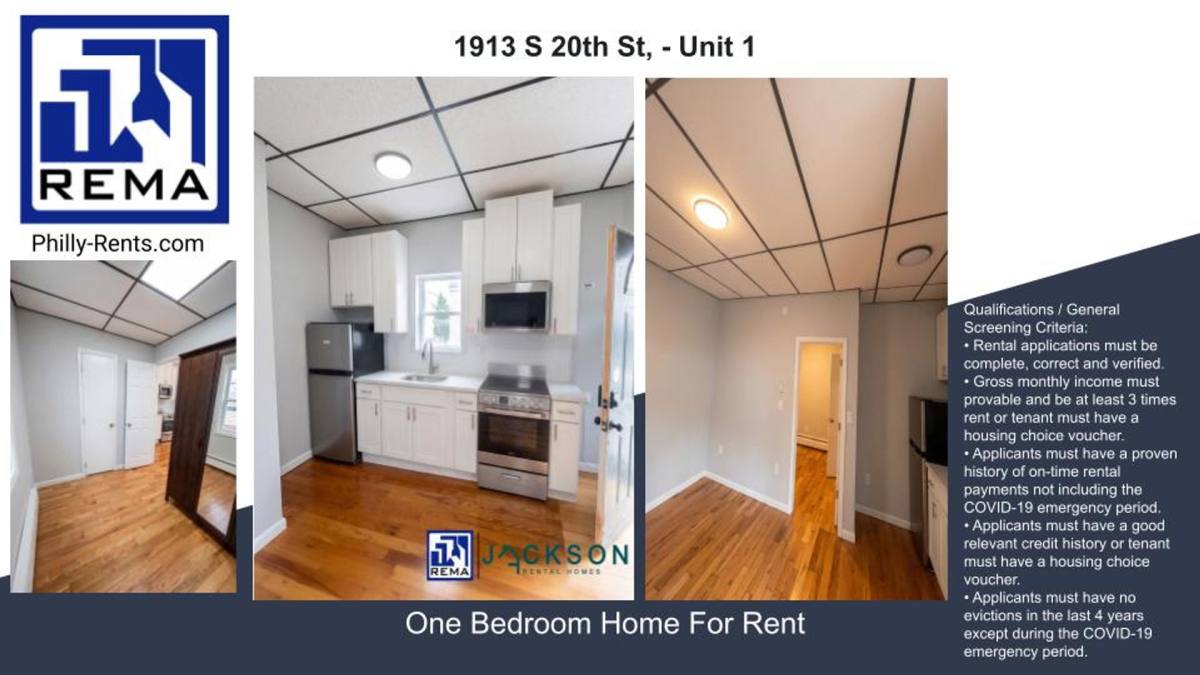 1913 S 20th St, Philadelphia, PA 19145 - Apartment for Rent - Image 1