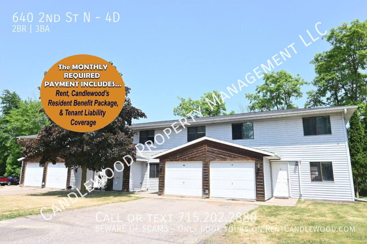 Townhouse for rent at 640 2nd St N #4D, Stevens Point, WI 54481